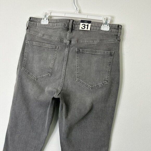 NEW Gap Vintage Slim Sky High Rise Jeans Womens Size 31 Short Gray - Picture 10 of 12